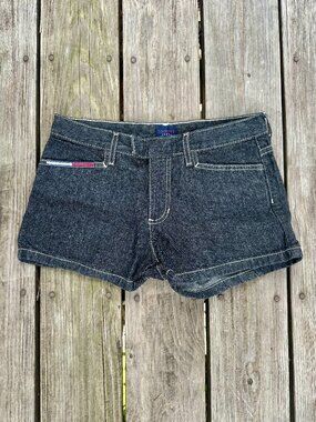 Vintage 90’s Tommy Hilfiger Black Denim Short Shorts - Size 5